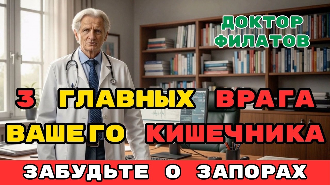 Почему «взрывается» кишечник? 3 опасных продукта для тех, кому за 50. Доктор Филатов про запор
