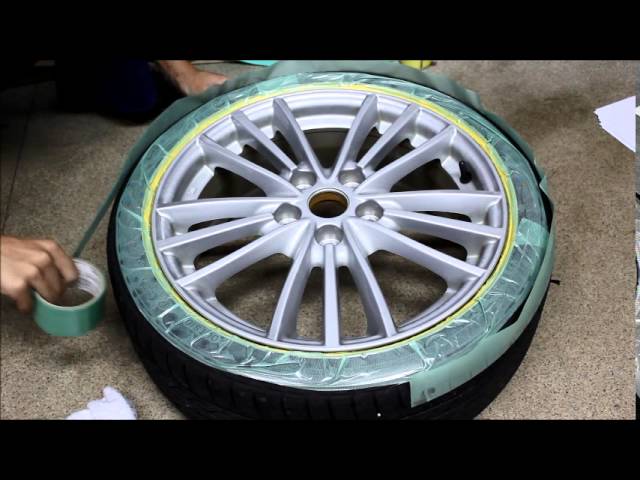 ホイールを塗装してみた！② マスキング編 ZC32S スイフトスポーツ DIY