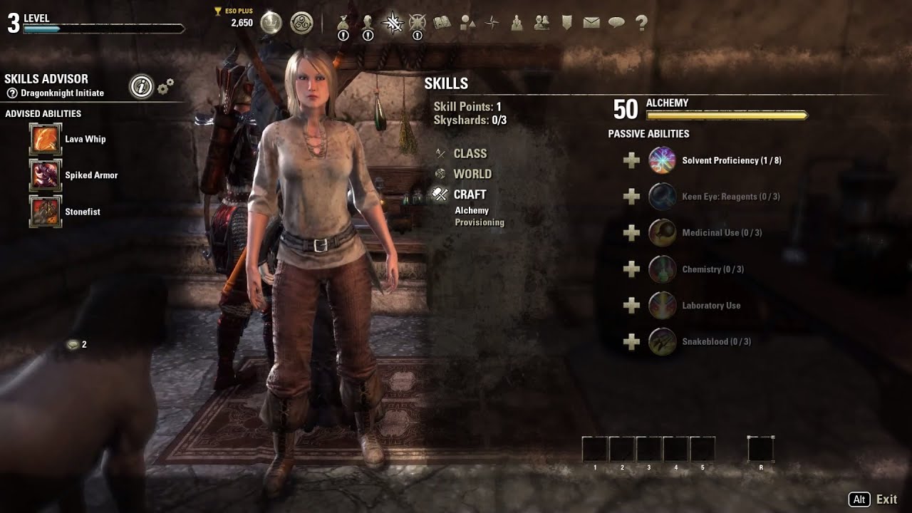 ESO Ultra Fast Power Leveling Alchemy 150 YouTube