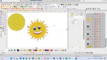 How to Import a Faux Chenille Pattern into Existing Design in EmbroideryStudio Digital Edition