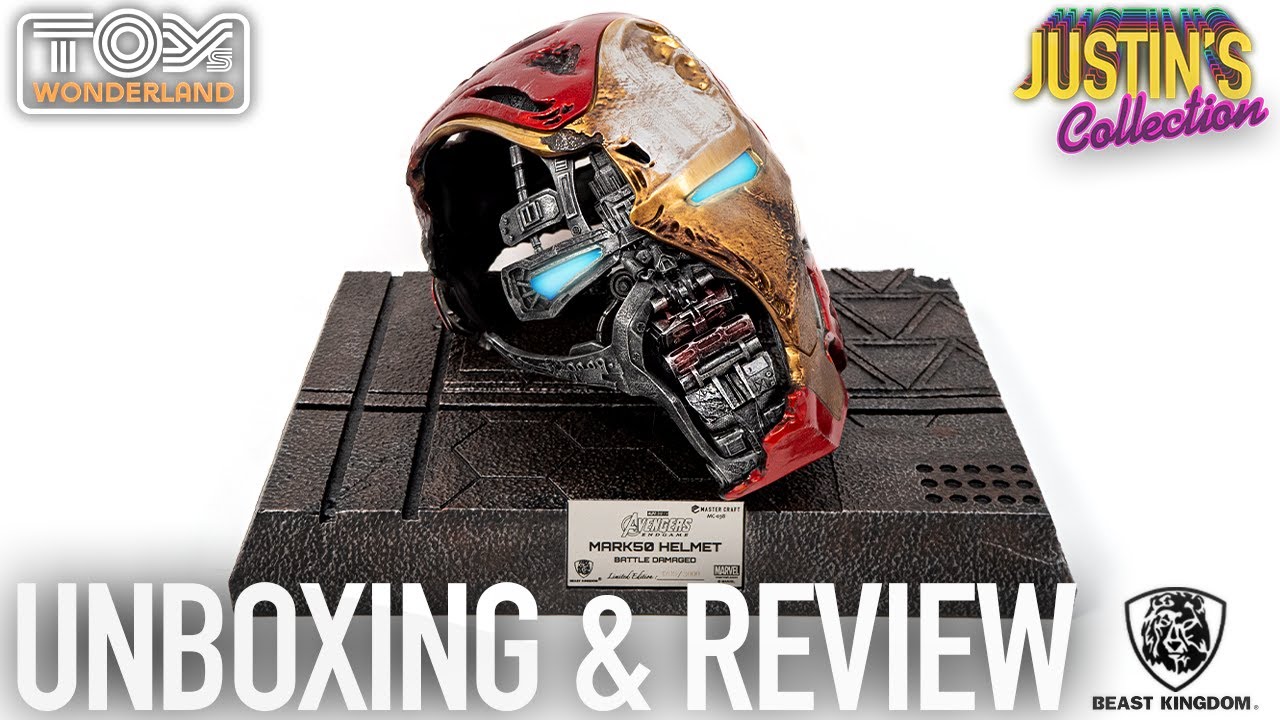 Avengers Endgame Iron Man MK50 Helmet Beast Kingdom Review