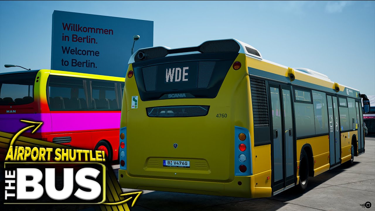 The Bus 2021 Gameplay - Short Distance Shuttle | Berlin Airport | Thrustmaster T300RS