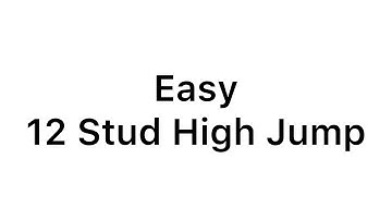 EASY 12 Stud High Jump
