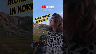 My first time solo wild camping in Norway, what could go wrong?! #shorts #motorcycle