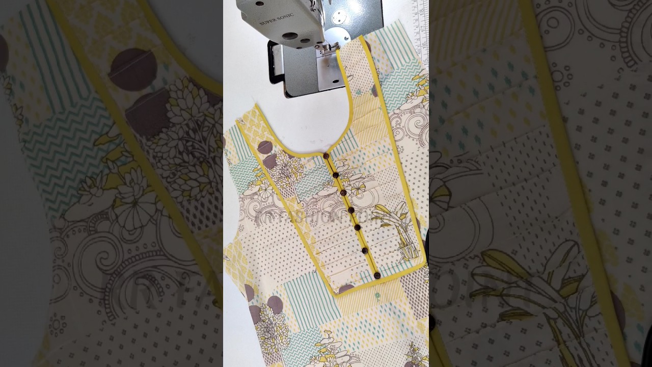 Easy Pintuck Yoke Neck Design Easy Cutting and Stitching / 