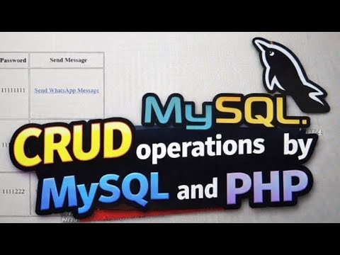 Lec 12| CRUD operations with image upload by MySQL and PHP - YouTube