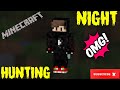 Night hunting challenge in minecraft gameplay 1 by @PRANJALHINDUSTANIGAMER
