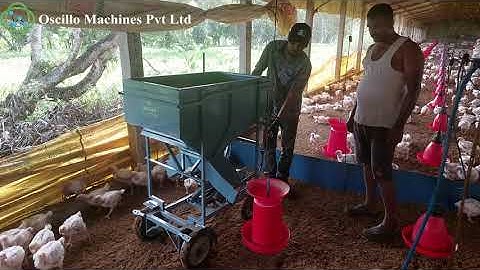 Electric Poultry Feeder Trolley -Oscillo Machines
