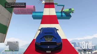 GTA 5 Online : HARD Parkour Cars Gameplay (No commentary)