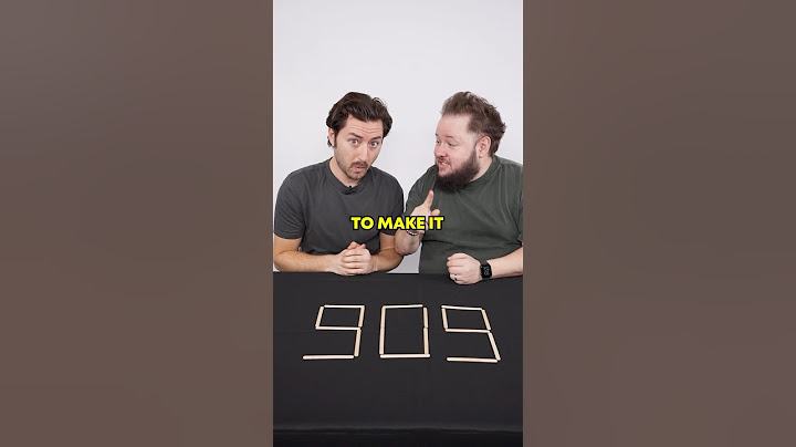 Move ONE Matchstick to Make the BIGGEST Number