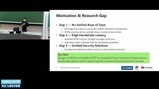 COSIC Seminar '0-RTT Integrated in SPDM for Large-Scale AI Super-Clusters' (Rongkuan He, COSIC) COSIC Seminar '0-RTT Integrated in SPDM for Large-Scale AI Super-Clusters' (Rongkuan He, COSIC)