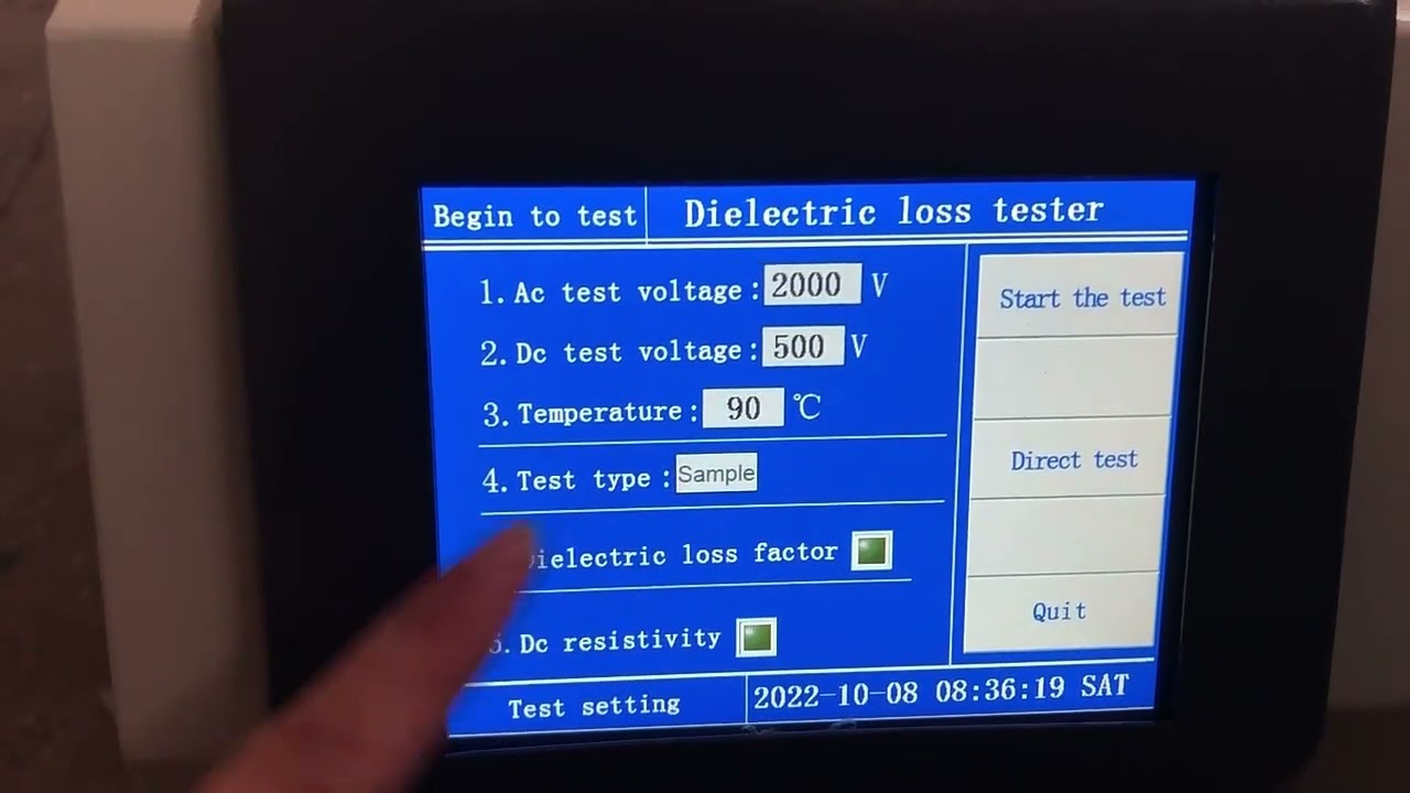 HM601 Insulating Oil Dielectric Loss Tester Description Video