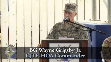 CJTF-HOA Change of Command Ceremony