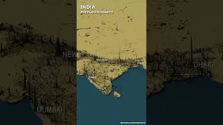 Population density in India