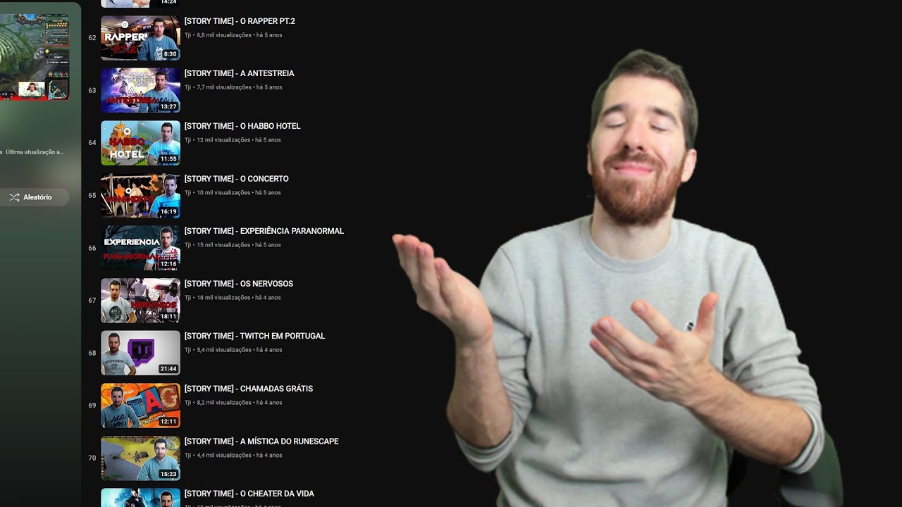 TJI FALA SOBRE AS PERSONAGENS DOS SEUS STORY TIMES