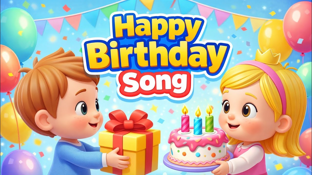 Happy Birthday Song for Kids 🎂 | Fun & Educational Birthday Song