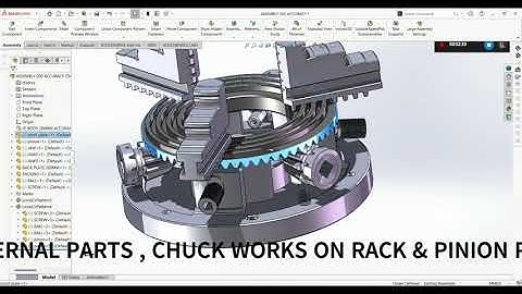 WORKING OF CHUCK - IN SOLIDWORKS