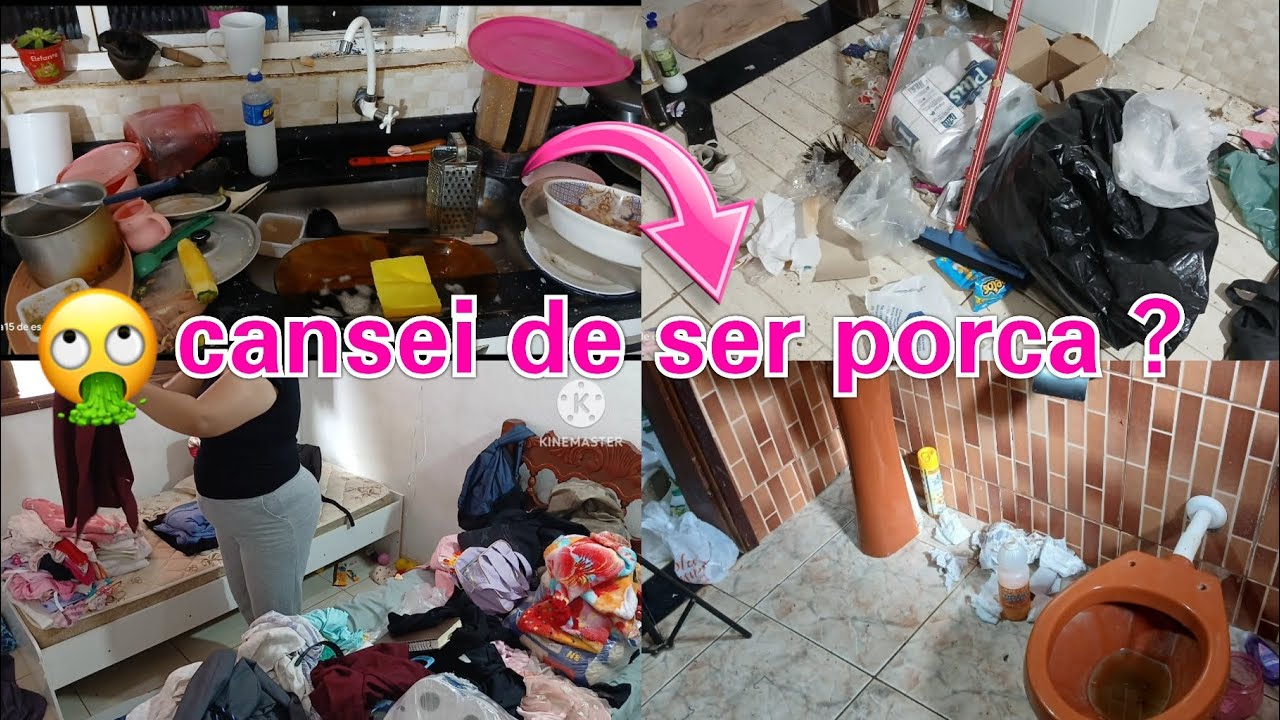 Faxina pesada | deixei acumular lixo em casa