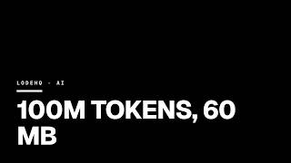 Datos One Developer Made a 60 MB AI Retrieve 100M Tokens Actualización