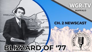 Blizzard Of '77: WGRTV, Ch. 2 Newscast of Storm, Buffalo, New York January 1977