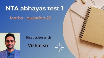 NTA Abhyas - Test1 Q22 (Maths)