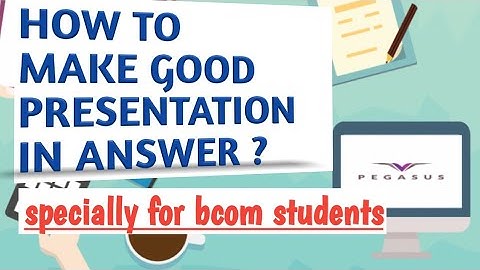 Paper presentation skills for bcom students | How to write Theory paper in exam|