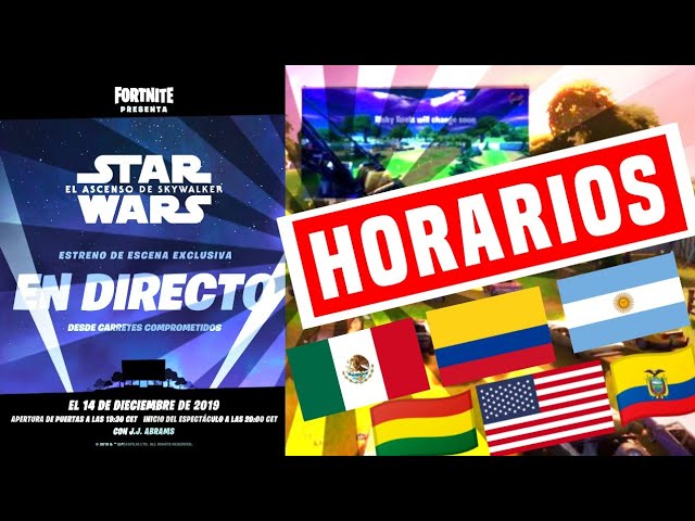 Horarios A Que Hora Es El Evento De Star Wars En Carretes Comprometidos En Tu País Youtube