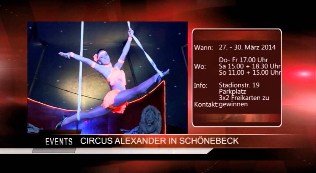 Zirkus Alexander Freikarten zu gewinnen 25032014