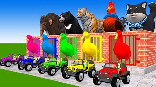 5 Giant Duck, Monkey, Lion, chicken, dog, dinosaur, Tiger, Sheep, Transfiguration funny animal 2023