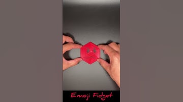 3D printed Emoji Fidget Hexagon  #3dprinting #fidgettoys #popitspinner #toys #satisfying #diy
