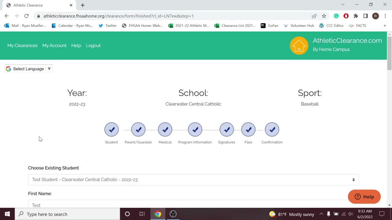 Athletic Clearance Instructional Video 2223 YouTube