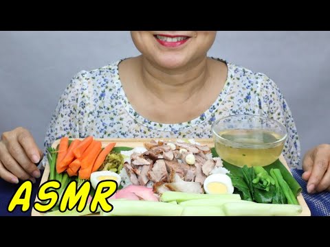 ASMR • Kao Ka Mou Dinner • Eating Sounds • Light Whispers • Nana Eats
