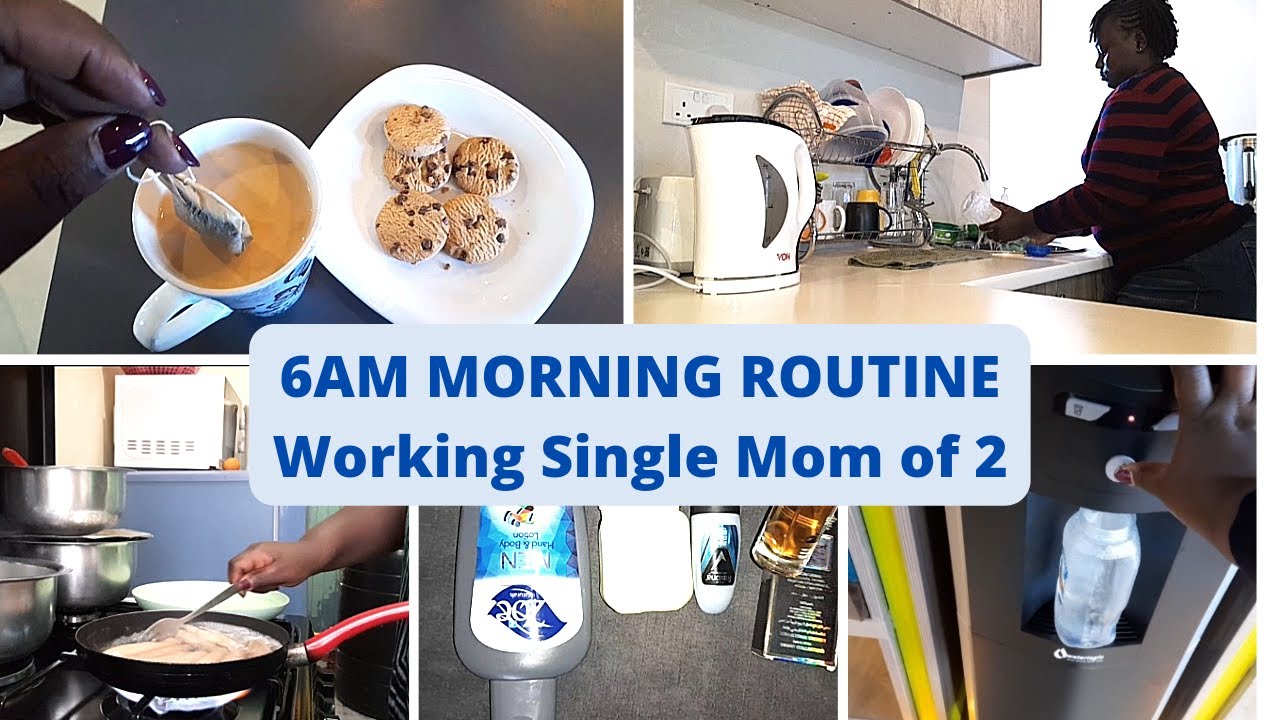 Single Mother Morning Routine OUR 6AM MORNING ROUTINE//Single Mom Of 2 - YouTube