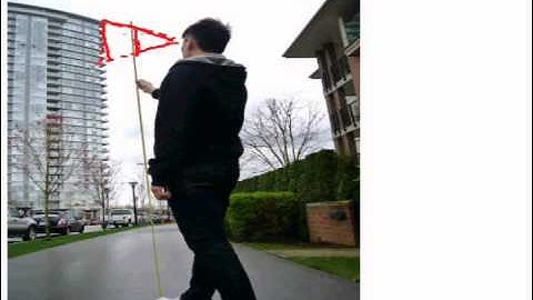 Similar triangles and its application on finding building