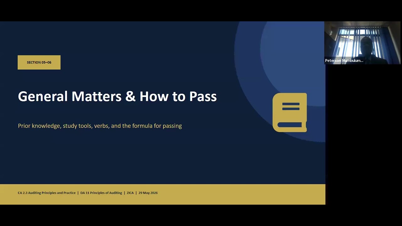 Examination Answering Techniques Auditing Principles & Practice CA2.3 ...