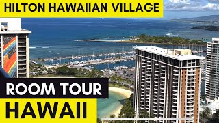 Hilton Hawaiian Village Tapa Tower | Waikiki | Honolulu | Aulani Split stay  | Hotel Room Tour - YouTube