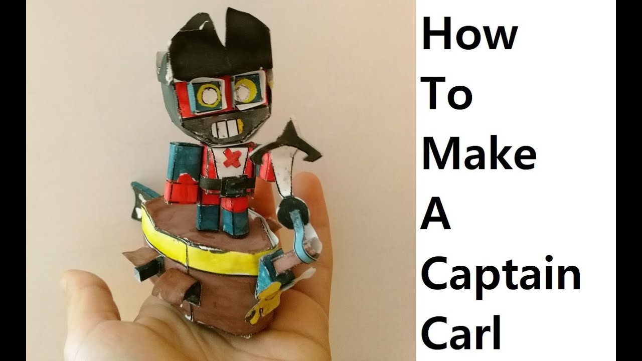 How to make a paper Captain Carl ( Brawl Stars ) Papercraft toy. Easy ...