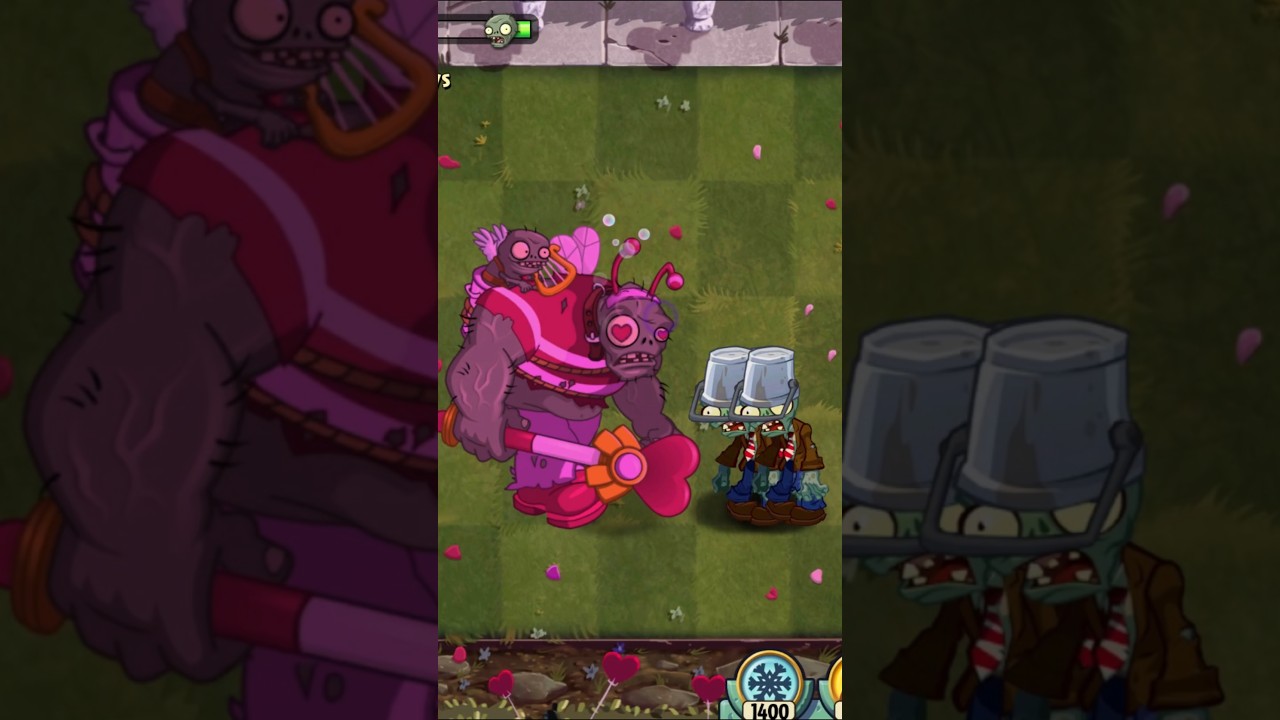 Далее: Бакетхед против Валентайн Гаргантюара / Растения против зомби 2