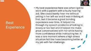 Field Experience Presentation