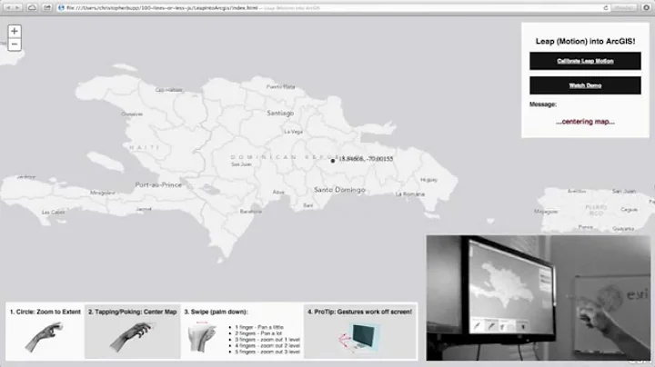 Leap Motion and ArcGIS