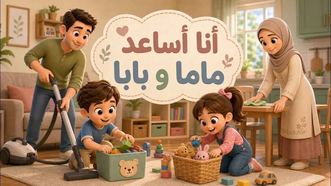 ماما R أنا أساعد ماما وبابا - YouTube