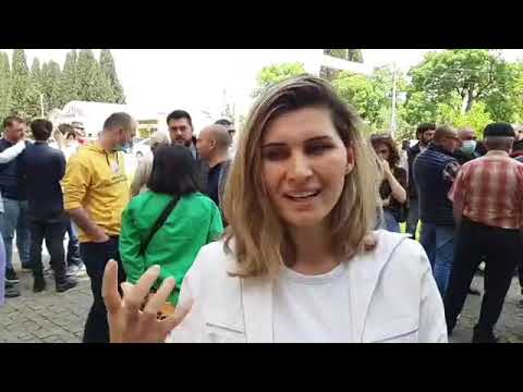 Marneuli meriyasının qarşısında aksiya/აქცია მარნეულის მუნიციპალიტეტის მერიასთან