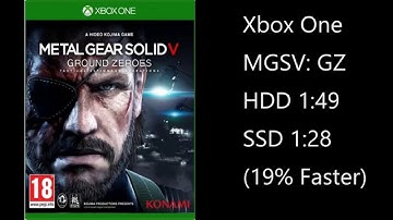 Xbox One Metal Gear Solid V: Ground Zeroes HDD vs. SSD Load Time Comparison
