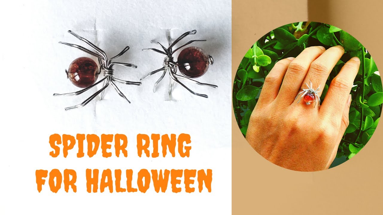 Spider wire ring DIY 🖤 How to make a spider ring with wire at home 