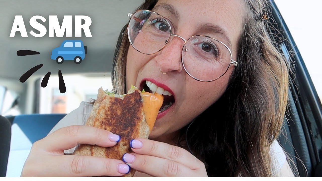 ASMR - REPAS & BLABLA 🌯 (dans ma voiture)