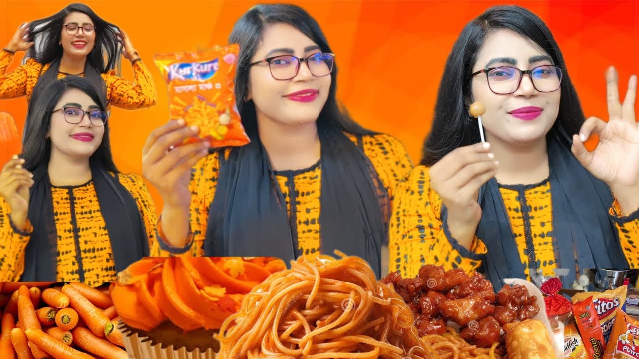Only ORANGE Color Food Eating only-orange-color-food-eating
