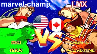 Marvel Super Heroes Vs. Street Fighter - marvel-champ vs LMX FT10 screenshot 3