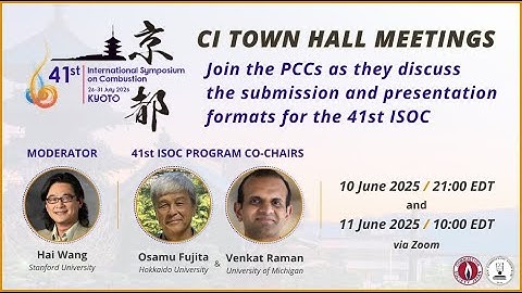 Submission and Presentation Procedures - 41st ISOC Town Hall