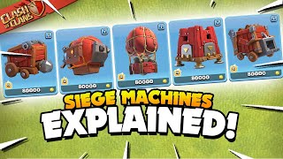 All 5 Siege Machines Explained - Basic to Advanced Guide (Clash of Clans)