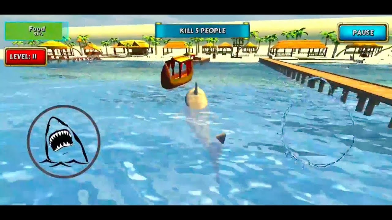 Shark Simulator Beach Killer #2 - Android/iOS Gameplay - YouTube
